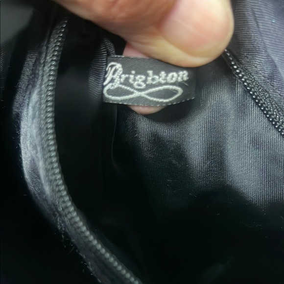 Brighton “One World “ Leather Croc Embossed Crossbody Bag No Callouts EUC - Picture 17 of 17